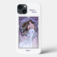 iPhone 13 case Alphonse Mucha Art Nouveau 