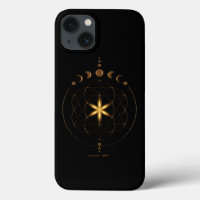 iPhone 13 Cases Sacred Geometry, flower of life 
