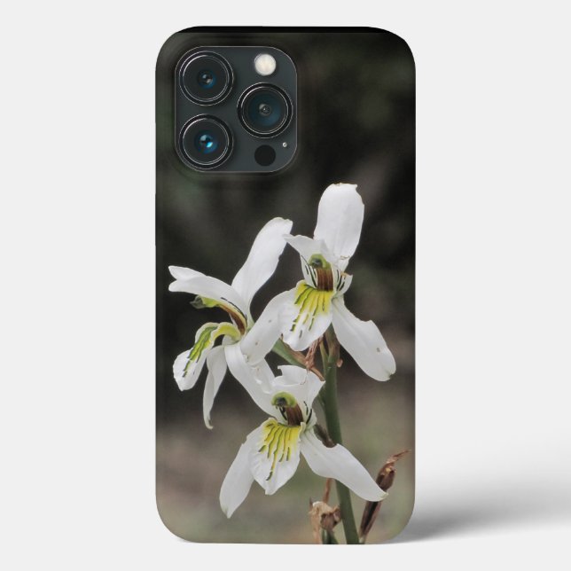 iPhone 13 Coque blanc orchidée (Verso)