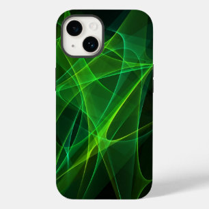 iphone 14 abstract black green cases