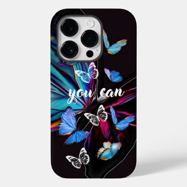 iPhone 14 Butterfly Case : YOU CAN  (Back)