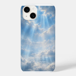 iPhone 14 Case • Luminous Clouds with Scripture