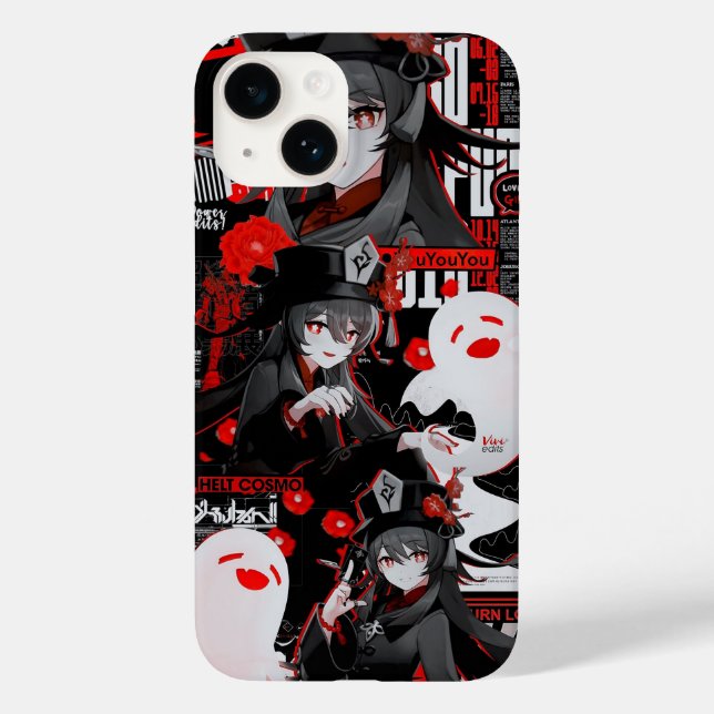 iPhone 14 coque Hutao (impact Genshin) (Verso)