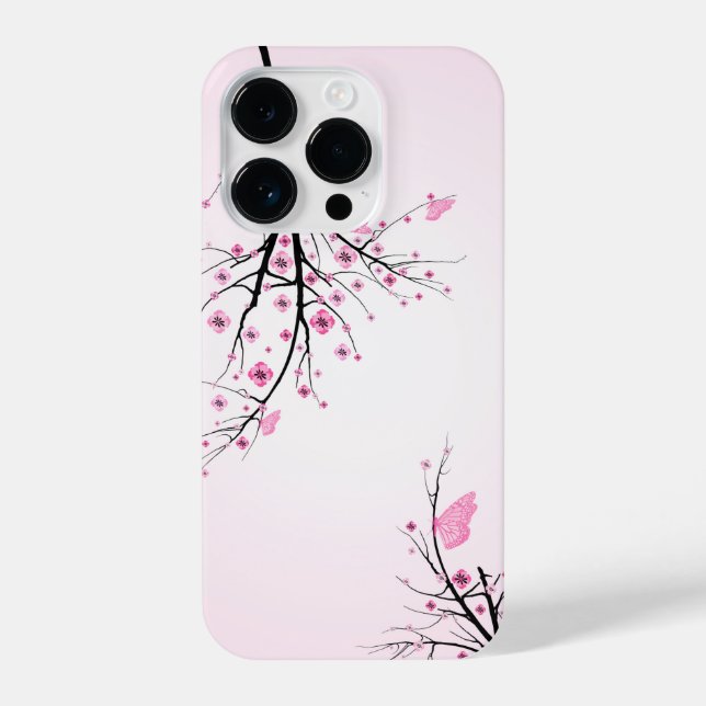 iPhone 14 Pro case with cherry blossom  (Back)