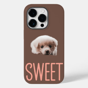 iPhone 14 Pro Coque Sweet Puppy et conception Brow