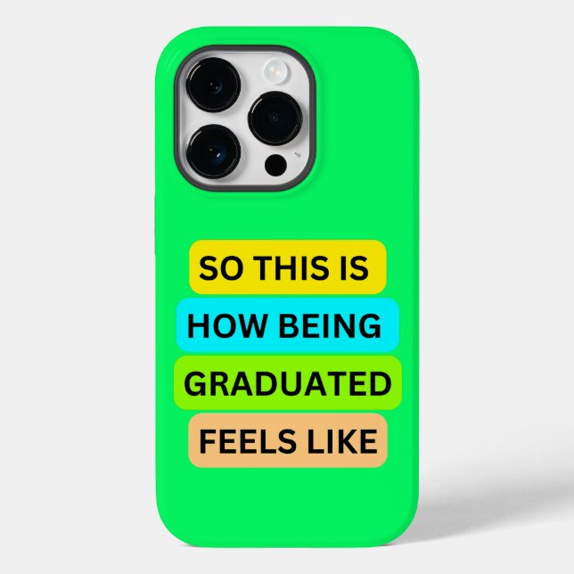 iPhone 14 pro light green case SO_THIS_IS_HOW_BEIN (Back)