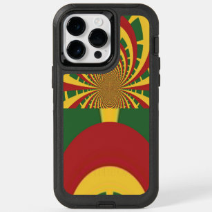 iPhone 14 Pro Max Case with Rasta Colours: Red Gol