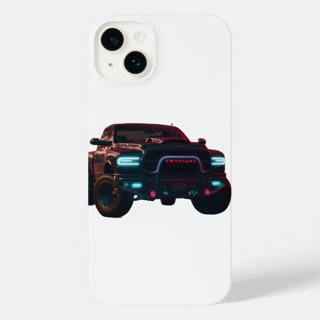 iPhone 14 shell Dodge TRX Neon Truck iPhone Case (Back)