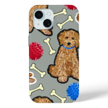 iPhone 15 case Heavy Duty Goldendoodle