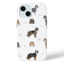 iPhone 15 chiens coques lourds aussiedoodle