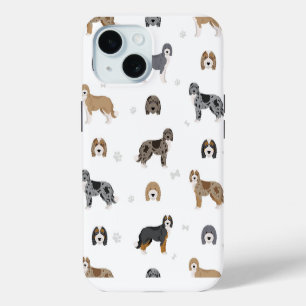 iPhone 15 chiens coques lourds aussiedoodle