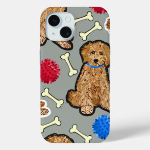 iPhone 15 coque Heavy Duty Goldendoodle