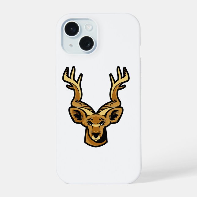 iPhone 15 Deer Head Case (Back)