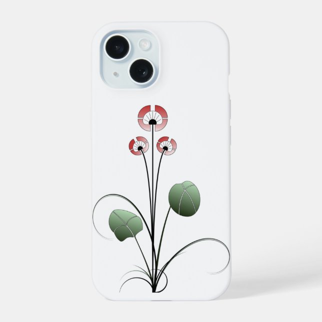 Iphone 15 ikebana shell case (Back)