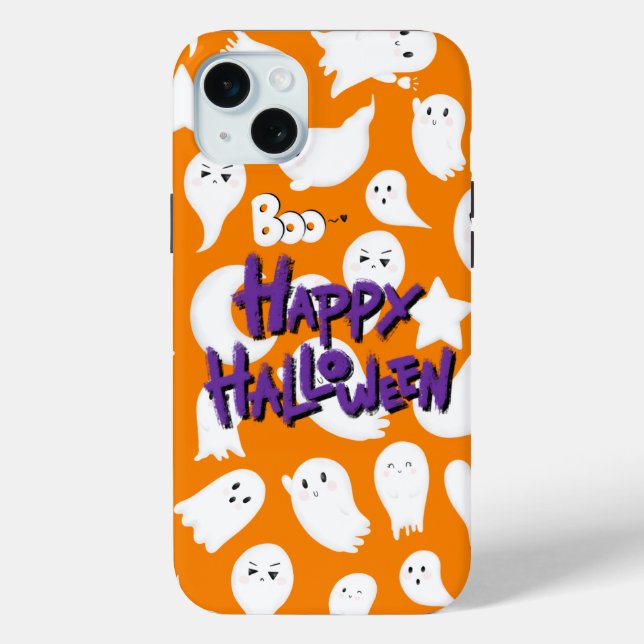 iPhone 15 Mini C'est un mignon coque pour Halloween. (Verso)