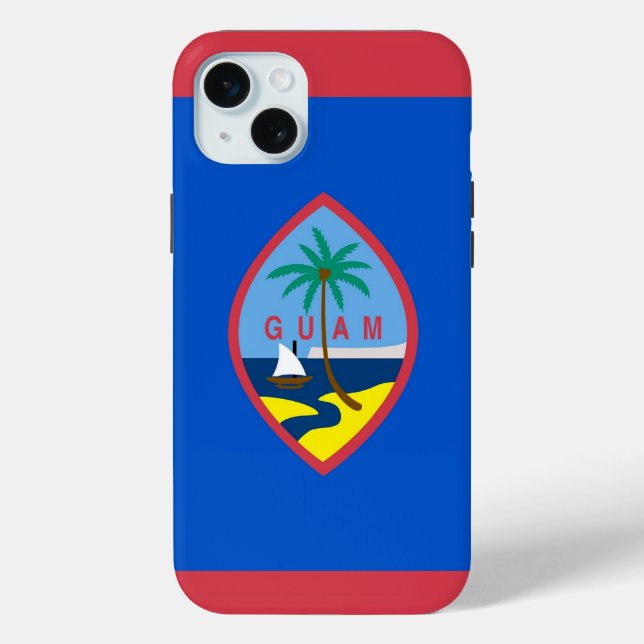 iPhone 15 Plus Case-Mate, Guam flag Case-Mate iPhone Case (Back)