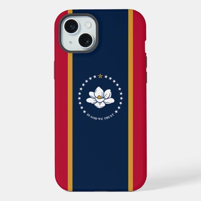 iPhone 15 Plus Case-Mate, Mississippi flag Case (Back)