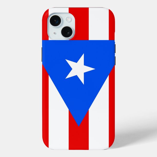 iPhone 15 Plus Case-Mate, Puerto Rico flag Case-Mate iPhone Case (Back)