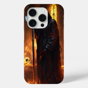 iPhone 15 Pro Coque avec Death Metal Art