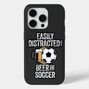 iPhone 15 Pro Facilement distrait par Bière et Coque de soccer-M