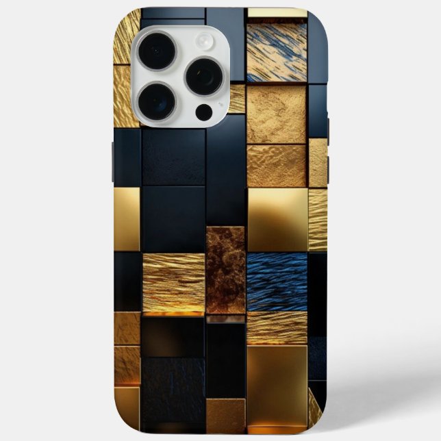 iPhone 15 pro max case best cube colour pattern (Back)
