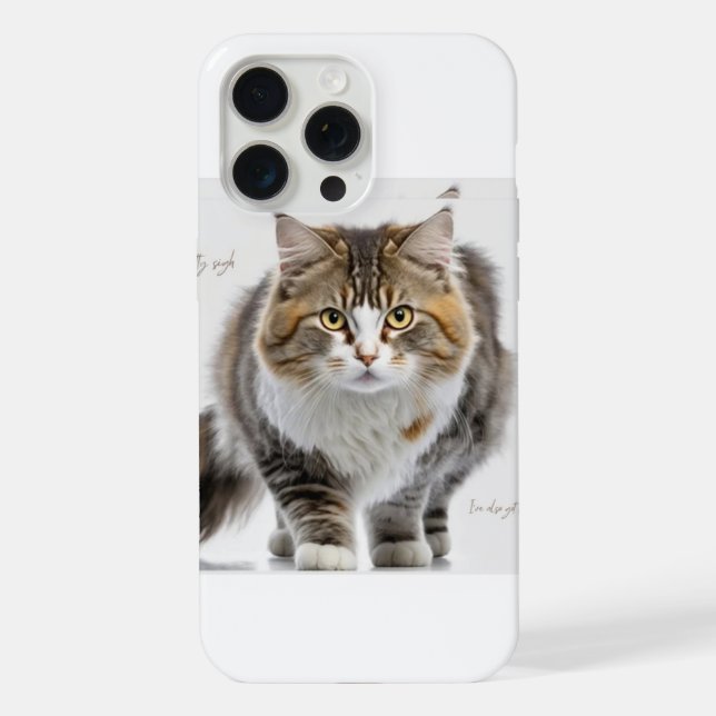 IPhone 15 pro max : cat cover desing (Back)