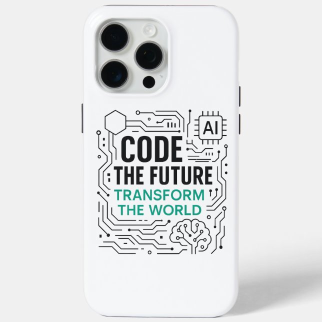 iPhone 15 Pro Max Code futur Transformer le Coque mondial (Verso)