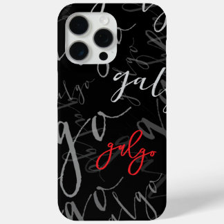 iPhone 15 Pro Max Coque avec motif Galgos (modèle adaptable)