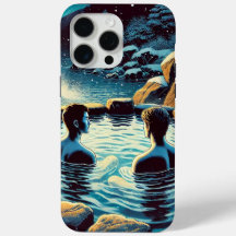 iPhone 15 Pro Max Coque - Jeunes hommes en onsen