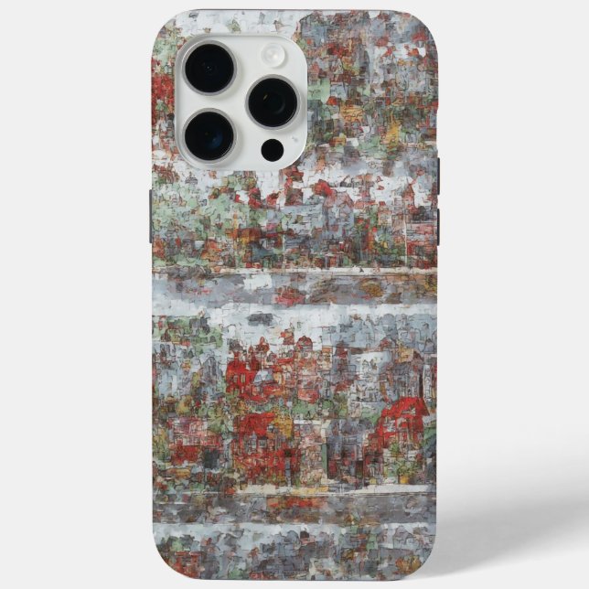 iPhone 15 Pro Max Coque mobile Urban Sketch Art (Verso)