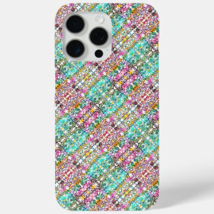 iPhone 15 Pro Max Jolies fleurs blanches colorées Coque Case-Mate po