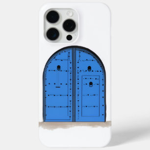 iPhone 15 Pro Max Porte Marocaine Bleue – Design Élégant de Coque de