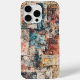 iPhone 15 Pro Max Vintage Collage Abstrait Coque mobile