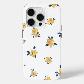 iPhone 15 Pro Sunny Bloom - Coque floral jaune