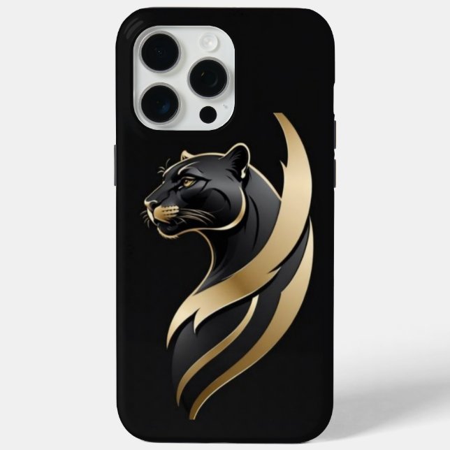 iPhone 15Pro Max case black panther  (Back)
