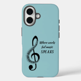 iPhone 16 Apple Case With Musical Note