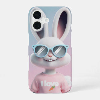 iPhone 16 case I love carrot bunny