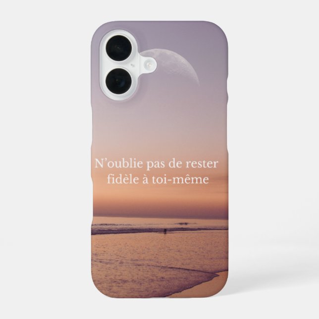 iPhone 16 Coque de téléphone avec design du plage (Verso)