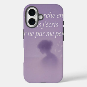 iPhone 16 Coque poétique – Je m’écris pour me retrouver 💜