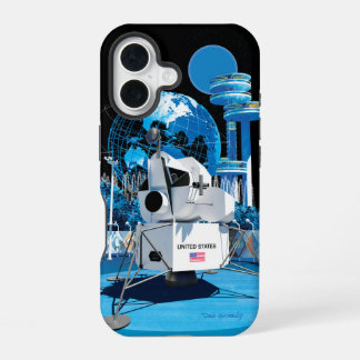 iPhone 16 Module lunaire de la Foire mondiale (Nuit) : Coque