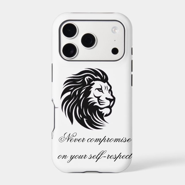 "iPhone 16 Motivational Case – Don't Compromise On (Back)