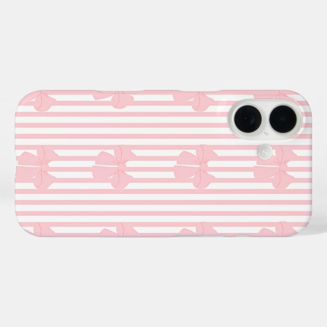 iPhone 16 pink bow design Case-Mate iPhone Case (Back (Horizontal))