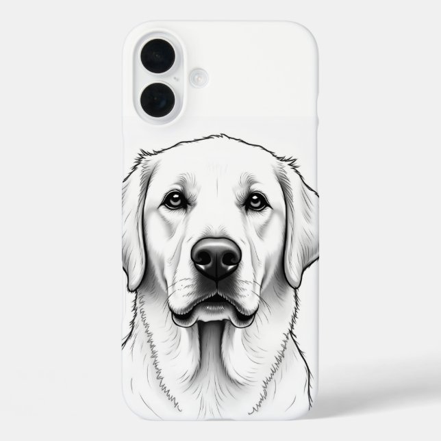 iPhone 16 Plus Cases - Labrador Retriever (Back)