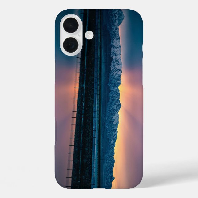 iPhone 16 Plus Cases with Water Near Snow-Covered  (Back)