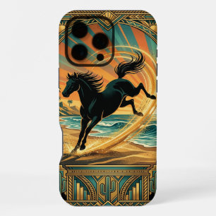 iPhone 16 Pro Max Case ,Wild Black Horse Freedom 