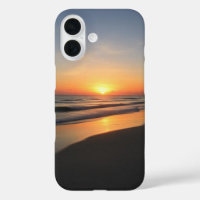 IPhone 16 sunset beach phone case