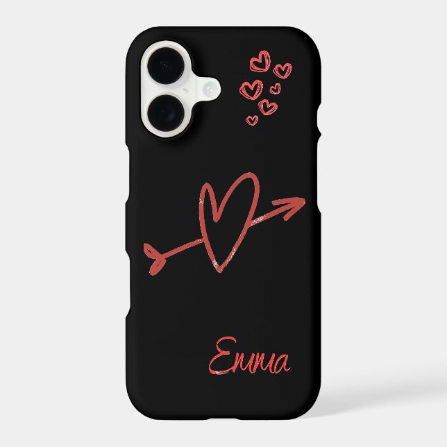 iPhone 17 Case Mate – Emma Black Love Design (Verso)