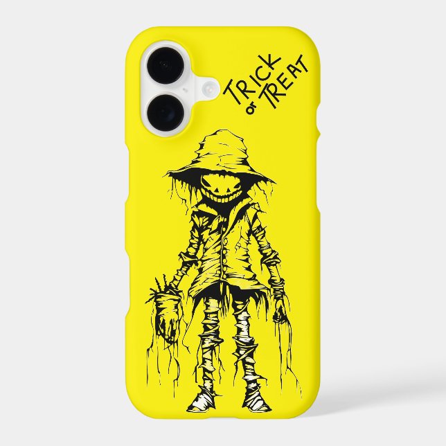 iPhone 17 Case Mate – Yellow Halloween Scarecrow (Back)