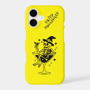 iPhone 17 Case Mate – Yellow Halloween Skeleton