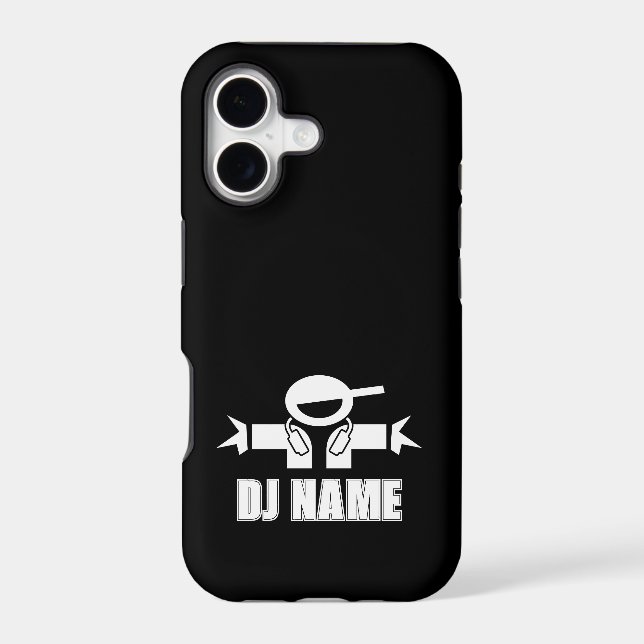 iPhone 17 case with custom music deejay logo (Back)